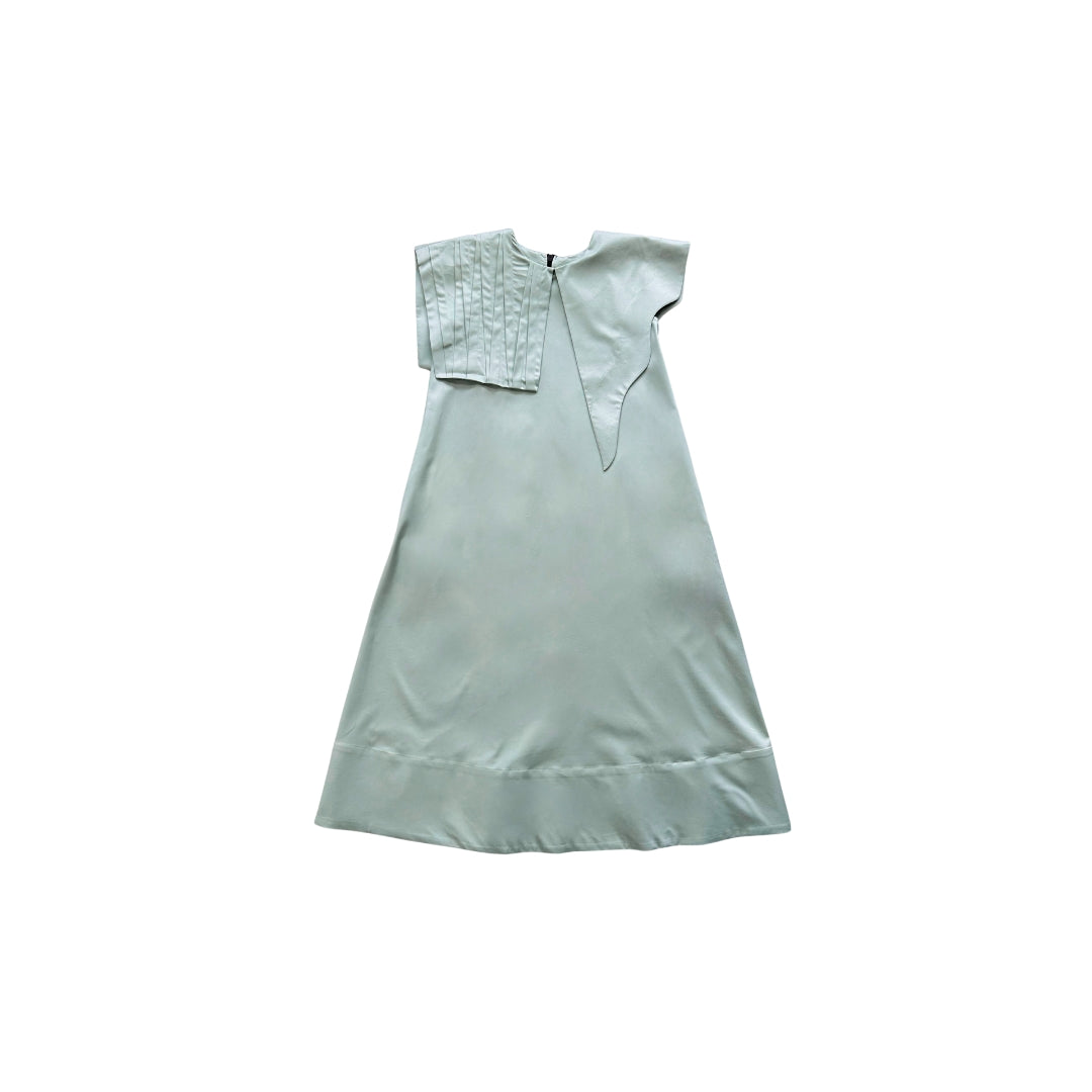 A-JANE Supo Asymmetrical Art Collar Shift Dress