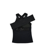 A-JANE Peppe Strap Logo Padded Tank Top