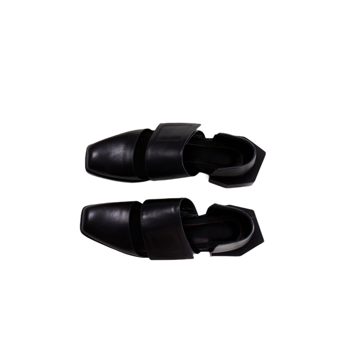 AMAP Op. 1 Leather Geometric Heel Sandals