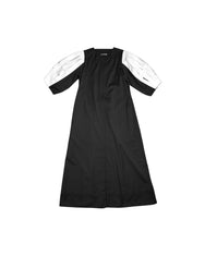 A-JANE Vivac Square Neck Puffy Hollow Sleeve Dress